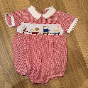 Carriage Boutique Smocked Bubble Romper